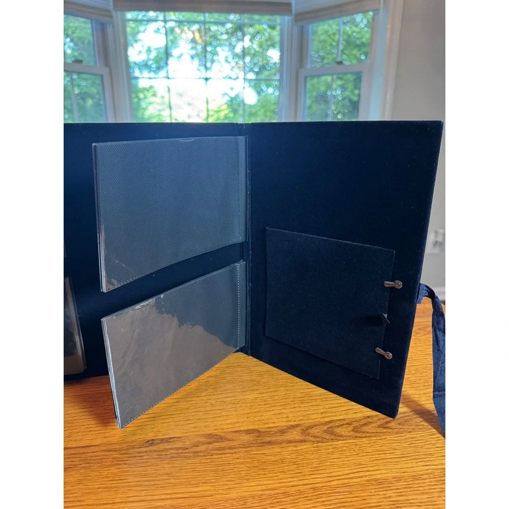 Lenox Portrait Gallery Silver Plated Heart Double Photo Album Floral Embossed